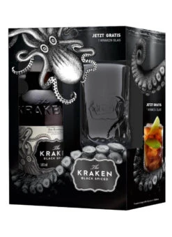 Kraken Black Spiced 0,7l Mit Glas
