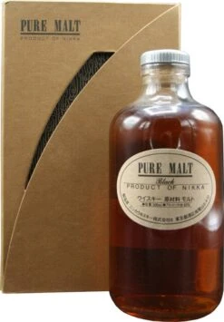 Nikka Whisky Pure Malt Black 0,5l In Geschenkpackung Mit Stift Und Buch