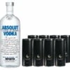 Absolut Vodka 1 Liter & Schwarze Dose (8 Stk.)
