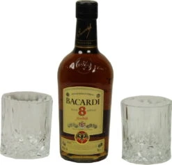 Bacardi Rum 8 Jahre Tumbler Set