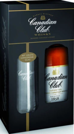 Canadian Club Whisky 0,7l In Geschenkpackung Mit Glas