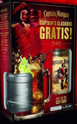 Captain Morgan Spiced Gold 0,7 L Mit Glaskrug