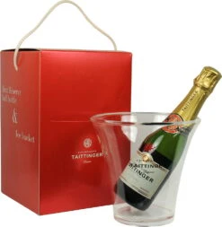 Taittinger Brut Reserve Champagner 0,375l Demi In Geschenkpackung Mit Kühler