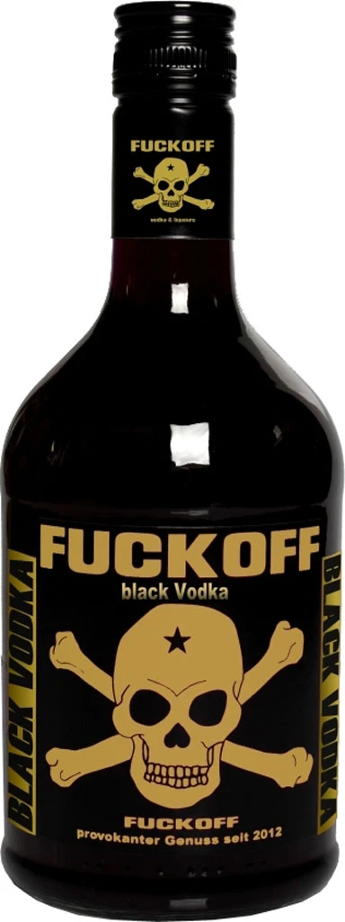 Fuckoff Vodka Black 0,7 Liter