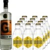 G+ Danger Line Gin 0,5 Liter Mit 12x Goldberg Tonic Water 0,2 Liter