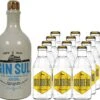 GIN SUL 0,5 Liter Mit 12x Goldberg Tonic Water 0,2 Liter