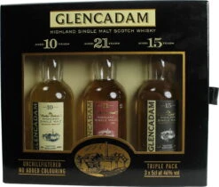 Glencadam Whisky Triple Pack 3 X 0,05 Liter