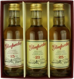 Glenfarclas Collection 15 Jahre / 21 Jahre / 25 Jahre 3x 0,05 Liter