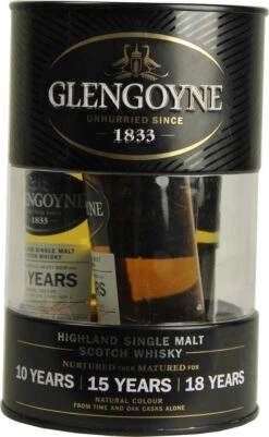 Glengoyne Whisky Malt Tin Box Minis 10/15/18 Jahre
