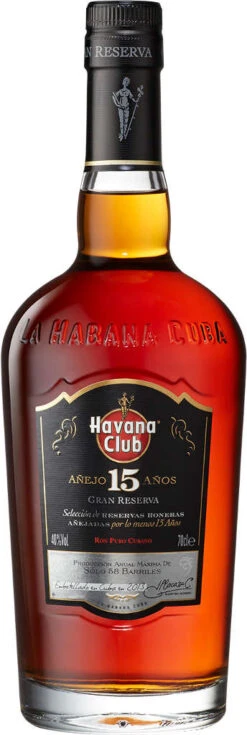 Havana Club Ron De Cuba 15 Jahre 0,7 Liter