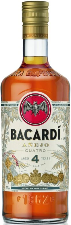 Bacardi Anejo Cuatro 4 Jahre 0,7 Liter