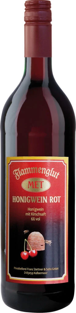 Met Honigwein Rot Flammenglut 0,75 Liter