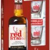 Jim Beam Red Stag 0,7 Liter In Geschenkpackung Mit 2x Shotglas