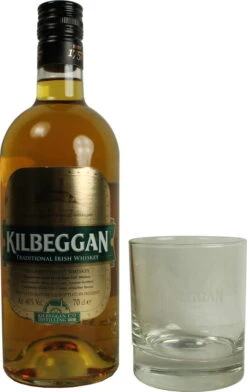 Kilbeggan Whiskey 0,7 Liter Geschenkpackung Mit Glas