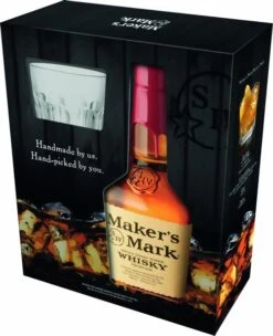 Makers Mark Bourbon Whisky 0,7 Liter In Geschenkpackung Mit Glas