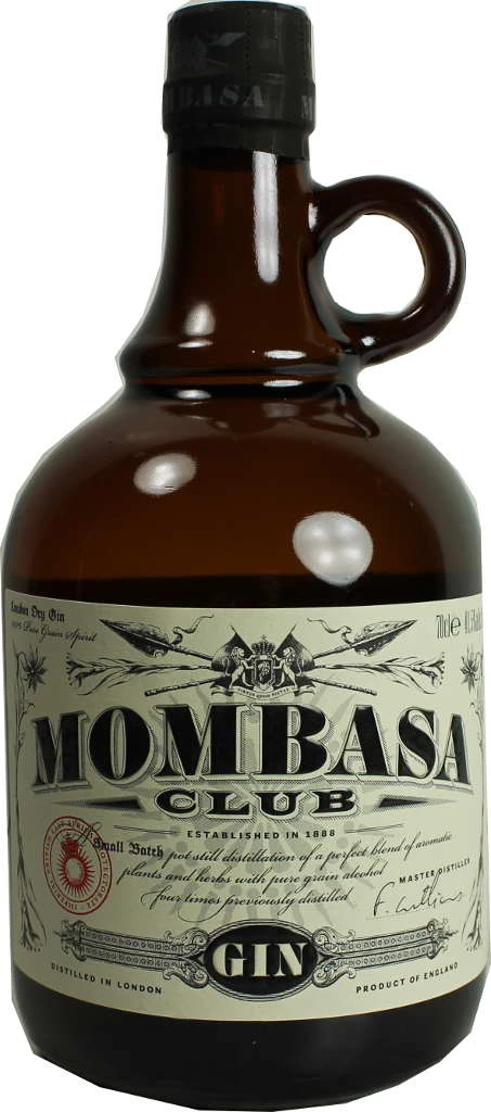 Mombasa Club London Dry Gin 0,7l Mit Glas – Bild 2
