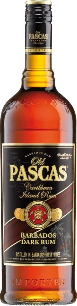 Old Pascas Ron Negro Dark Rum 1,0 Liter