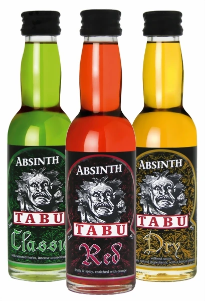 Tabu Absinth Bitterspirituose 3x 0,04 Liter (Tabu Classic 55%, 40 Ml Tabu Red 55%, Tabu Dry 55%) - Image 2
