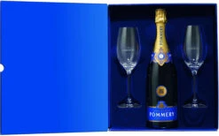 Pommery Brut Royal Champagner 0,75 Liter In Geschenkpackung Mit 2 Champagnergläsern