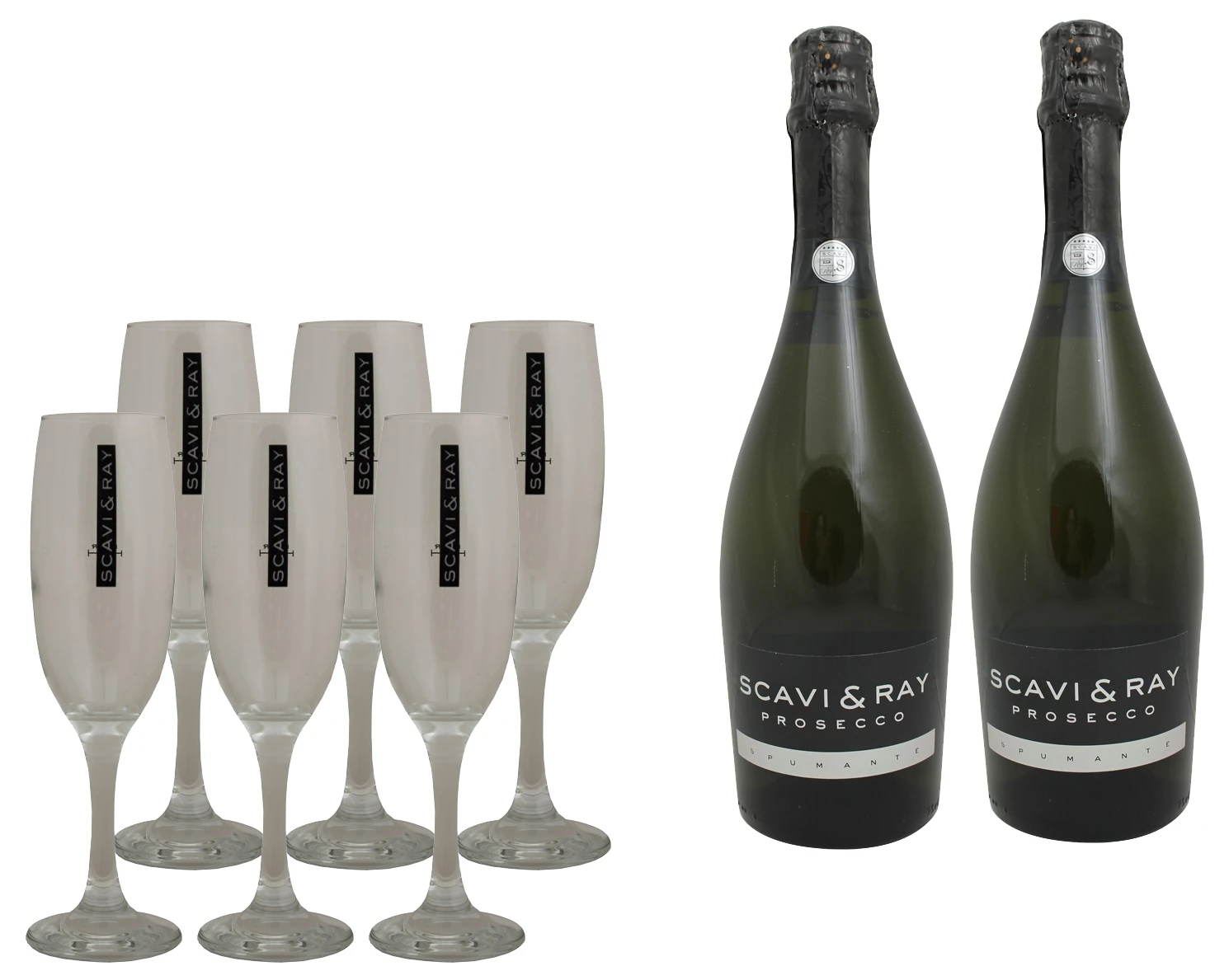 Scavi & Ray Prosecco Spumante 1,5 Liter Gläser Set