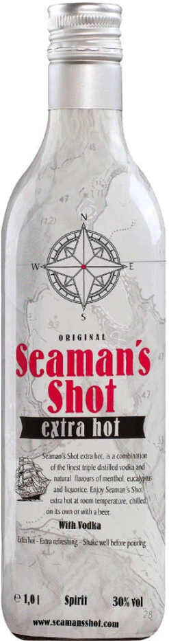 Seaman's Shot Vodka Extra Hot Mini 0,02 Liter PET