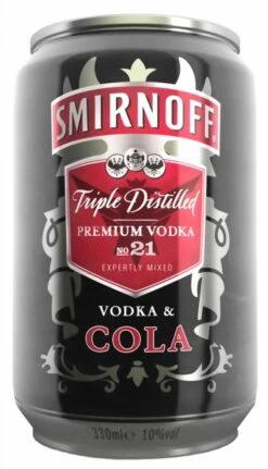 Smirnoff Red Label & Cola 0,33 Liter Dose