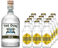 The Duke Gin 0,7 Liter Mit 12x Goldberg Tonic Water 0,2 Liter