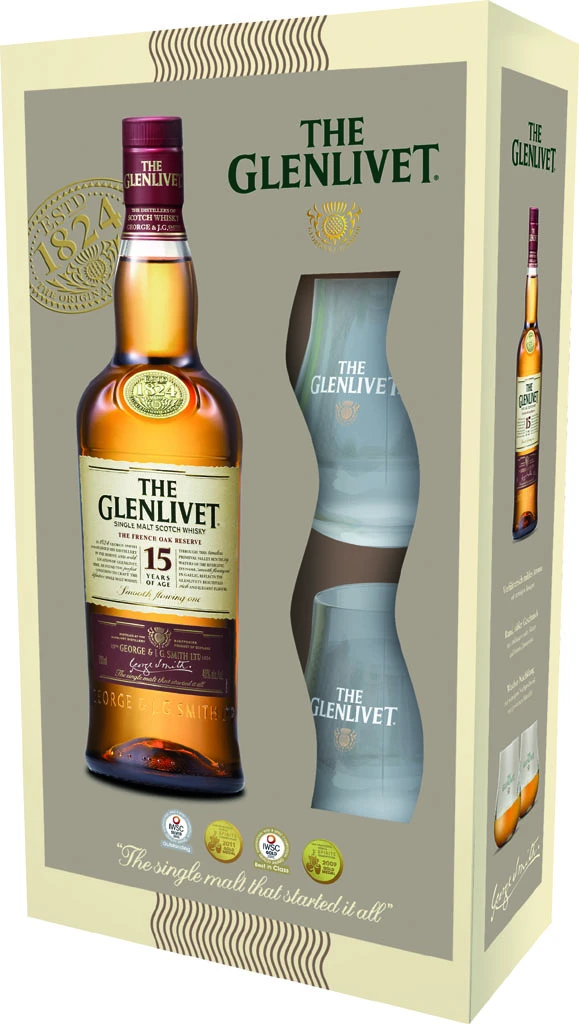 The Glenlivet Whisky 15 Jahre Im Geschenkset