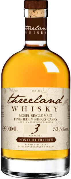 Threeland Whisky 3 Jahre Sherry Finish 0,5 L